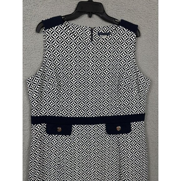 Tommy Hilfiger Women's Geometric Printed Sleeveless Sheath Dress 16 NWOT's. - Picture 2 of 7